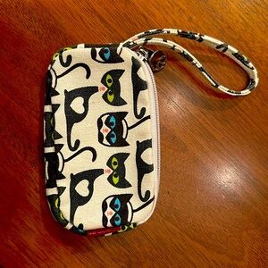 Bungalow 360 canvas clutch coin purse -cats